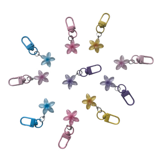 Frangipani purse charm