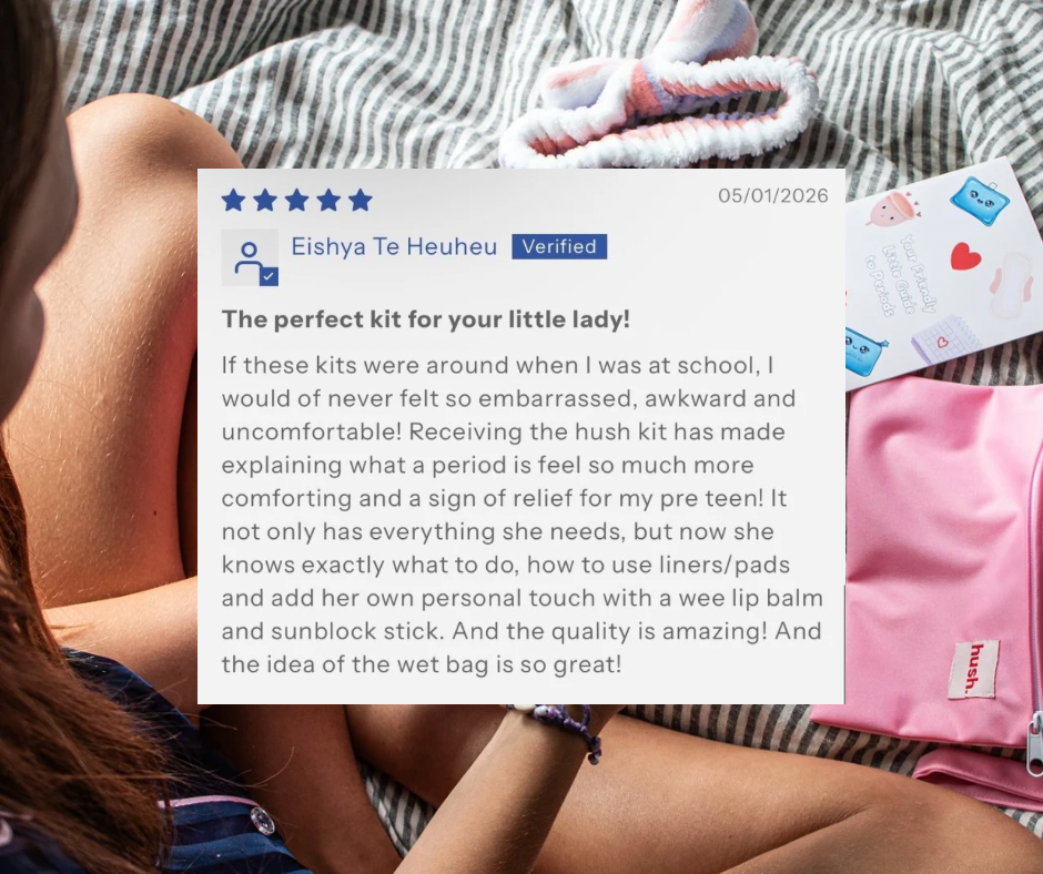 First Period Kit - Essentials + Wet Bag+ Pink Pouch