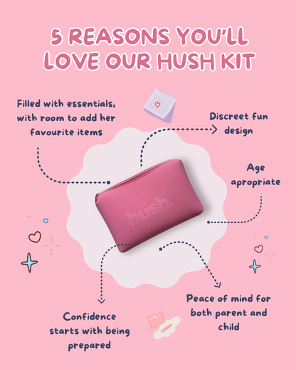 First Period Kit - Essentials Set + Bag
