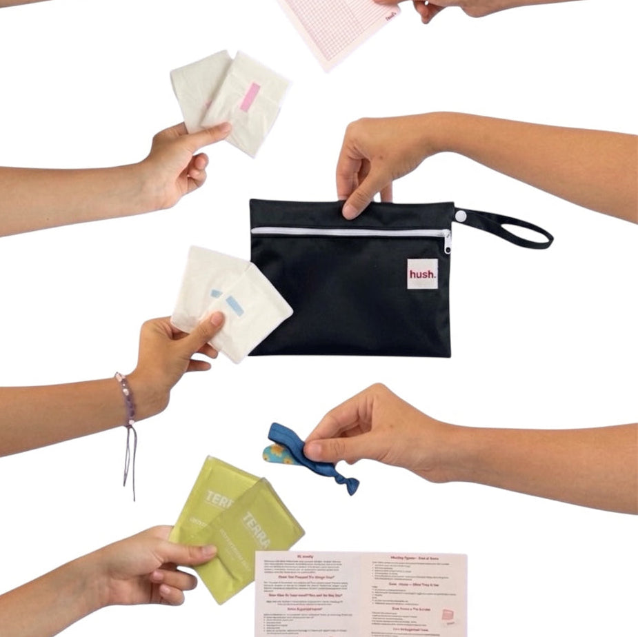 Ultimate First Period Kit + Essentials + Wet Bag + Black Pouch  + Period underwear COMING SOON