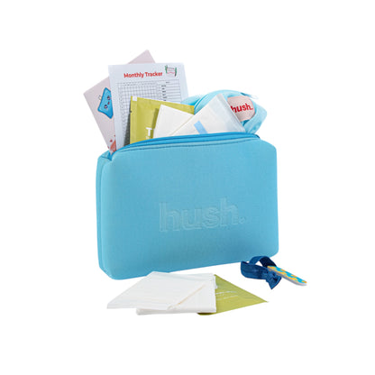 First Period Kit -  Essentials + Wet Bag + Blue Pouch