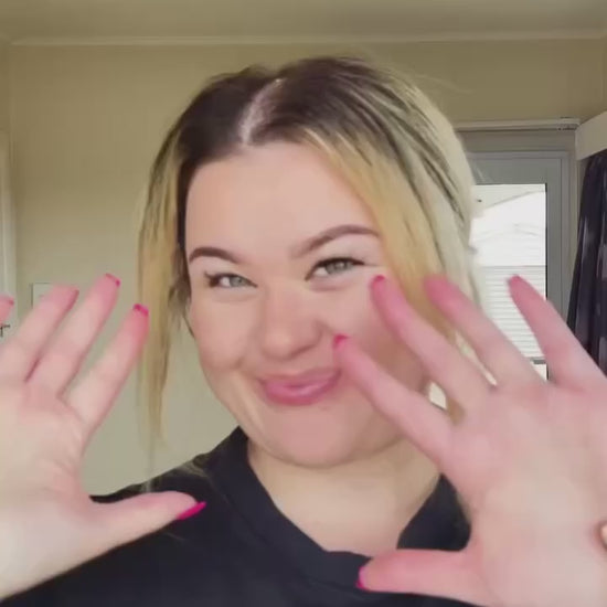 Video of a lady showing the contents of the period kit